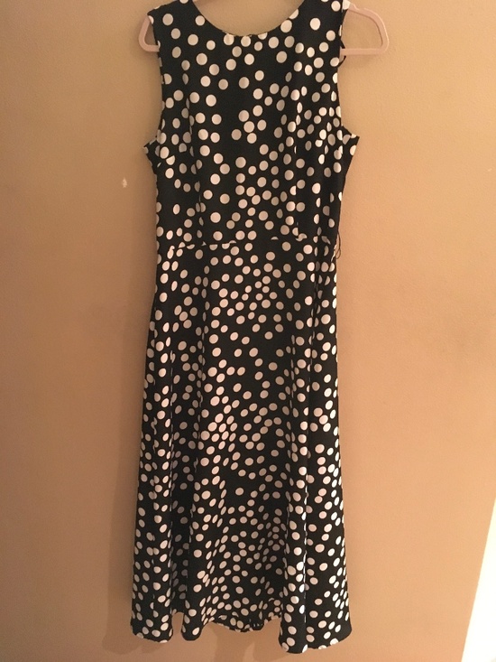 Miss Scarlett Dresses & Skirts - Elegant Mac Dress In Black With White Polka Dots.
